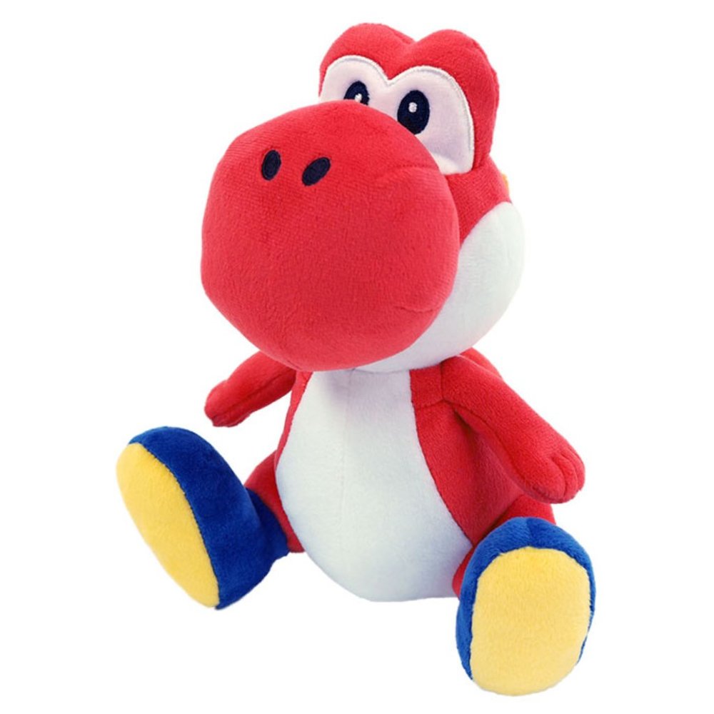 NWT!!! Super Mario All Star Collection Red Yoshi Plush, 8"